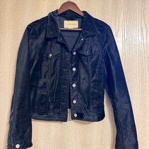 Pilcro and the Letterpress Black Velvet Women's Jacket